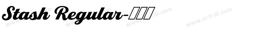 Stash Regular字体转换